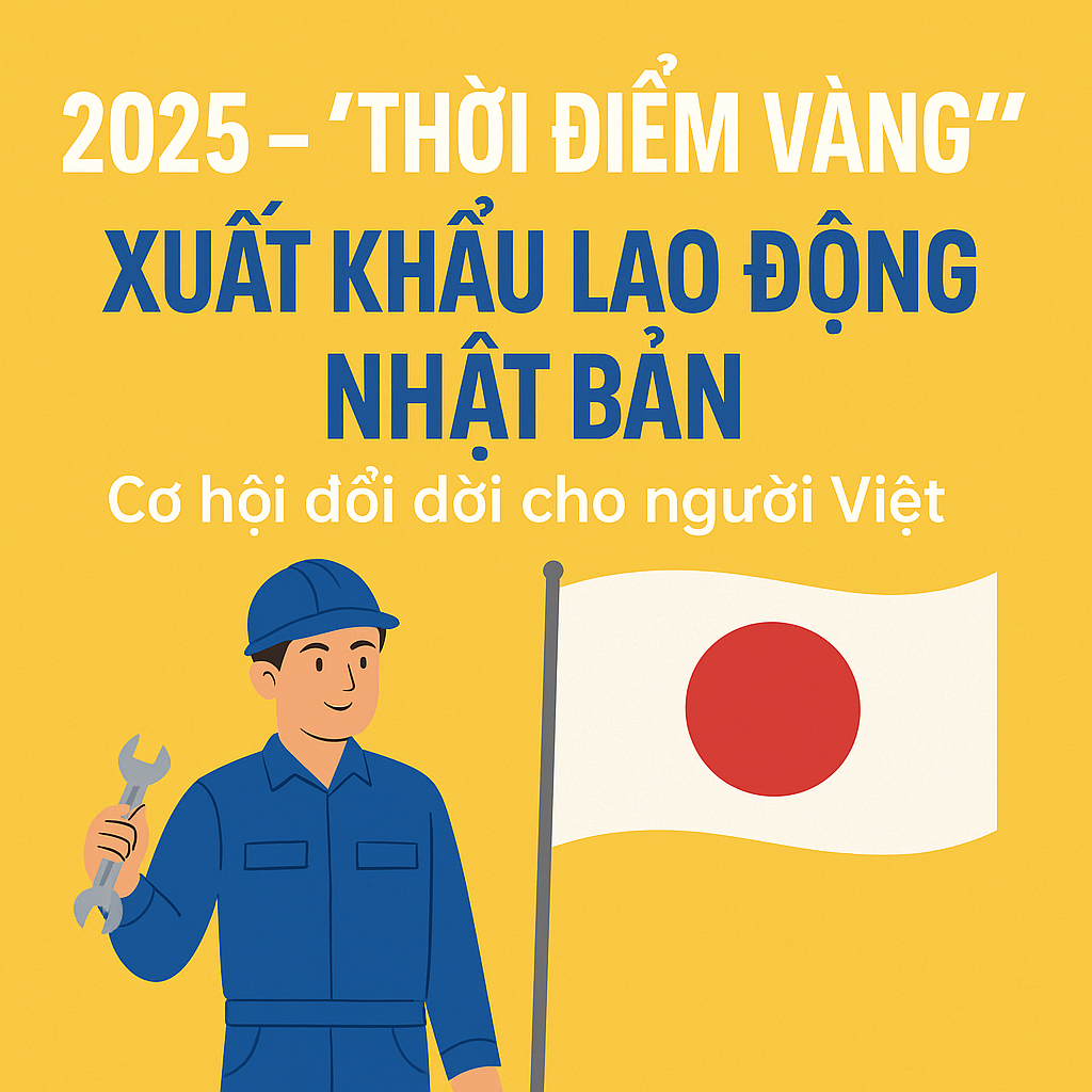 2025 – “Thời điểm vàng” để xuất khẩu lao động Nhật Bản: Cơ hội đổi đời cho người Việt